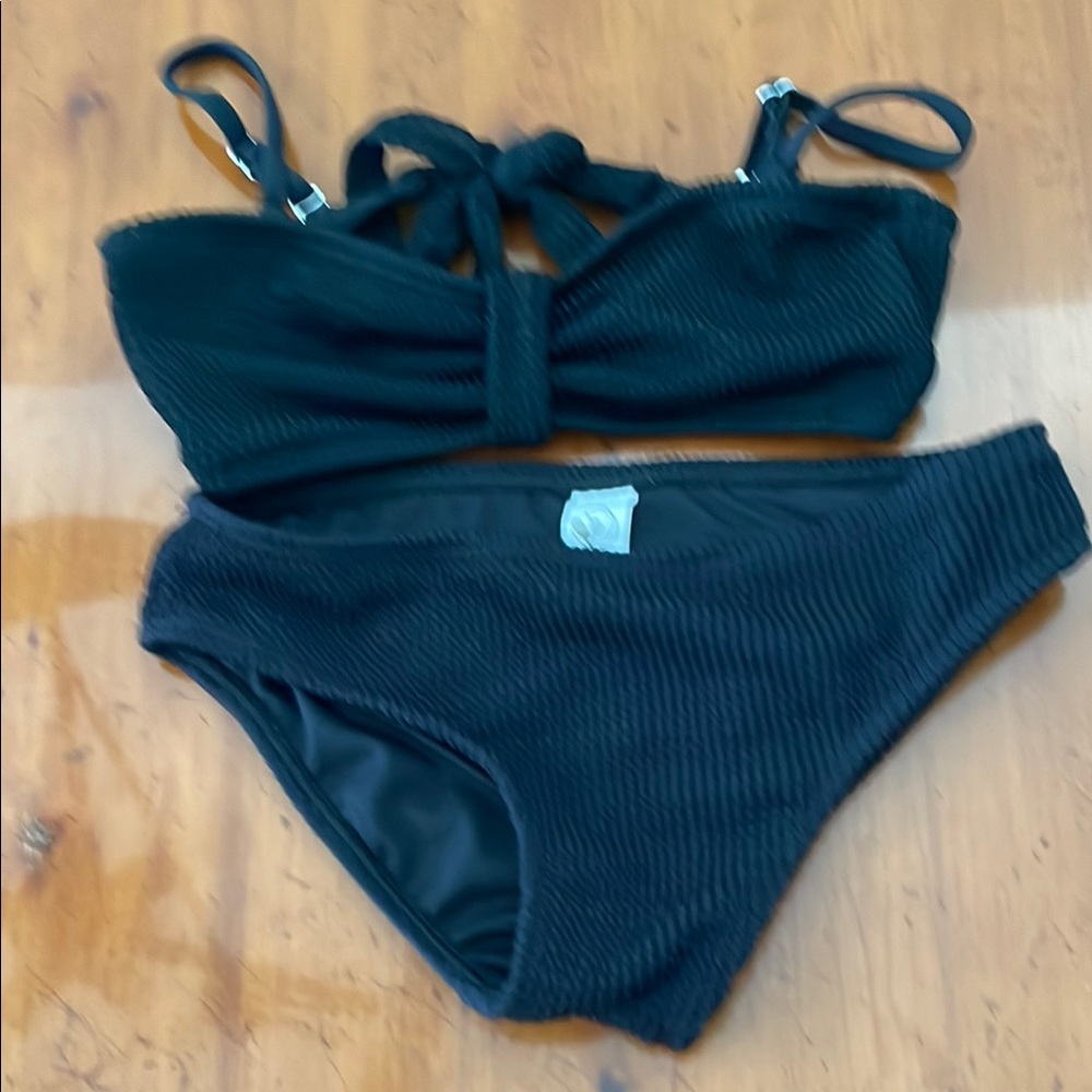 Limeapple Black Kids Swim Bikini